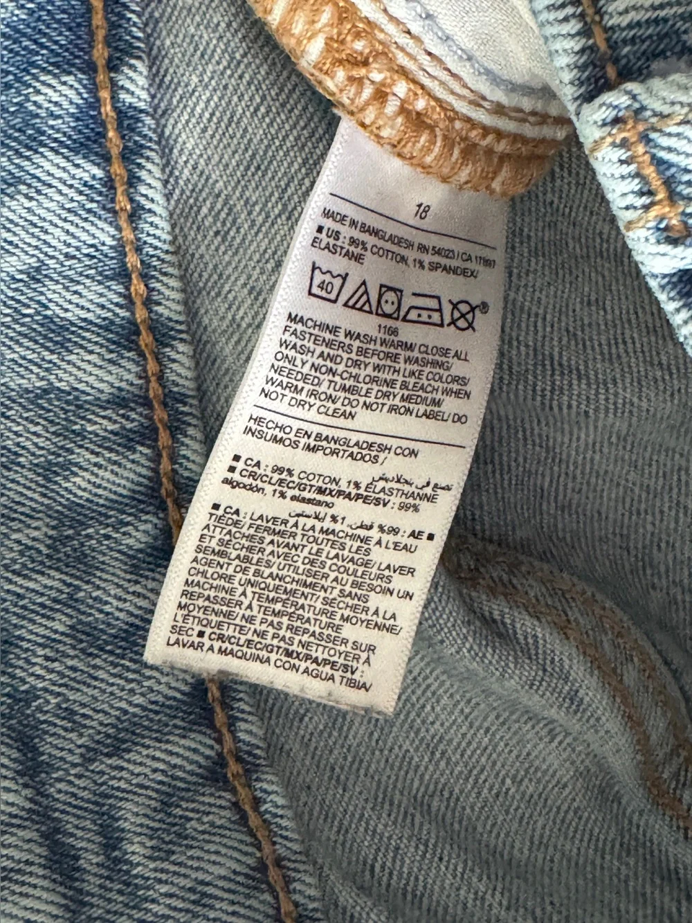 High-Rise OG Loose Jeans in Bright Light Wash | Old Navy, Size 18